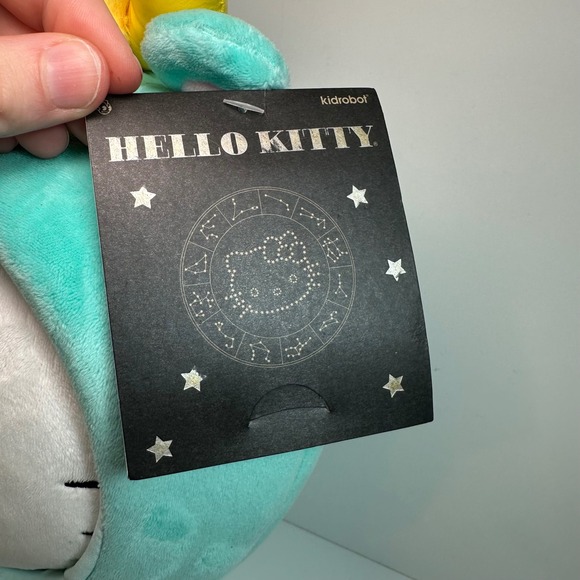 Kidrobot Hello Kitty Zodiac Taurus Plush Sanrio Teal Bull Costume 13 Inch NWT - Picture 4 of 8